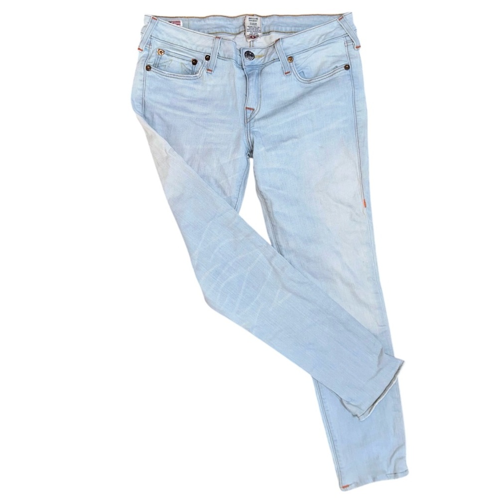 Light Wash True Religion Stella Skinny Jeans